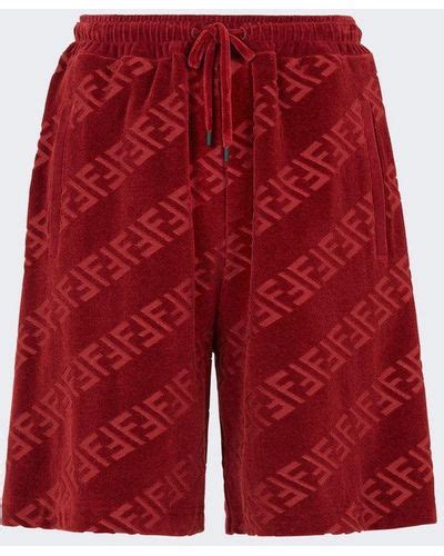 red fendi shorts|Fendi reflective shorts.